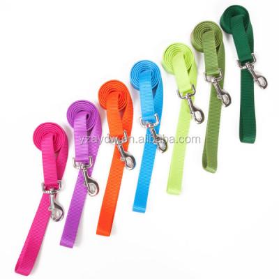 China New Viable Colored Nylon Rope Dog Leash With Metal Hook for sale