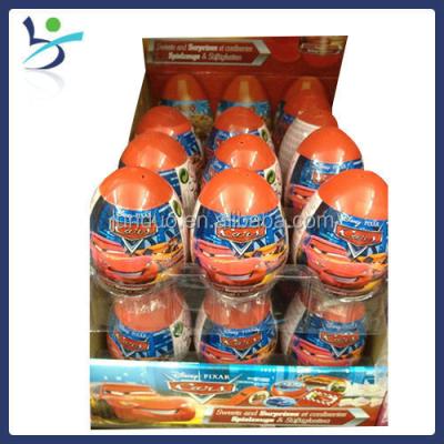 China Business Gift Cartoon Egg Cars Egg Candy Candy and Surprises Toy Lucky Gift for sale