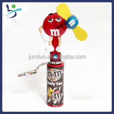 China Cartoon Toys M&M Chocolate Candy Fan Candy Toy Cartoon Figure for sale