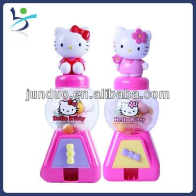 China Promotional toys Brazil kitty candy toy hello, nut sorter machine, hello kitty candy machine, span candy dispenser for sale