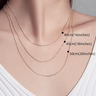 China TRENDY Box chain Ingot melon seed water wave snake bone cross collar bone choker with chain accessories 925 sterling silver necklace for sale