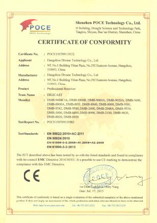 CE - Hangzhou Dtcore Technology Co., Ltd.