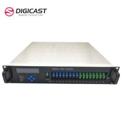 China CATV/HFC/PON EDFA WDM 1550nm 8 port 21 dBm 22 dBm CATV optical amplifier EDFA for GPON for sale