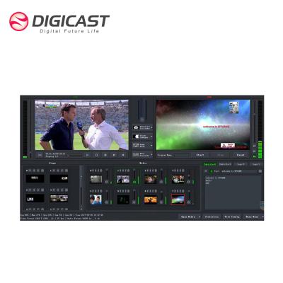 China Wipe DIGICAST IPTV DVB Live Production Streaming Software Multi Channels Video Switcher Editing Matrix Video Changer for sale