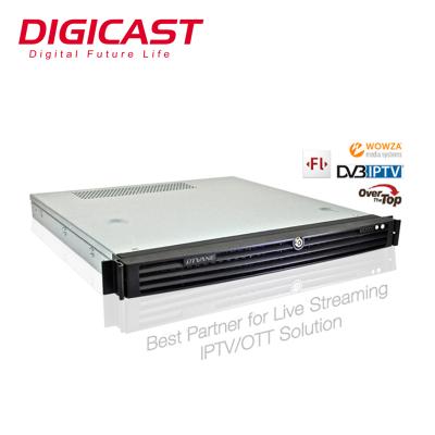 China DIGICAST 100 Channels RUSH HLS HTTP RTMP IPTV Network Media Sever Player To Change IP Protocol Change IP Procotol 100 Channels for sale