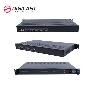 China DIGICAST Pro Multi Channels HD MI RTMP HLS H265 Internet Live Streaming Video Encoder DMB-8904A for sale