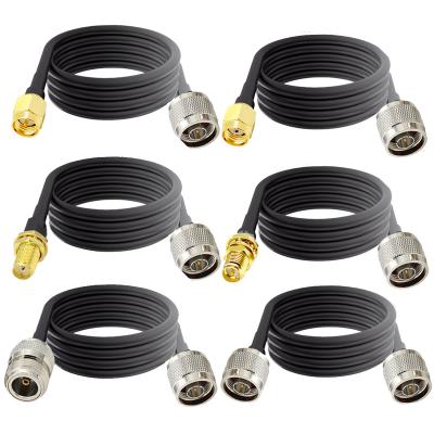 China 3 Meters RG58U 50-3 Coaxial UHF PL259 Male To SMA Male Antenna RF Coax Cable 0092 for sale