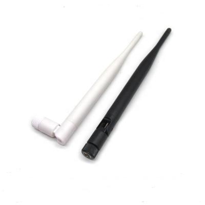 China Environmental Protection 18Dbi 2.4G Long Range Wifi Omni Router Antenna SMA 5G 5.8Ghz Rubber Male Black Flexible Antenna for sale