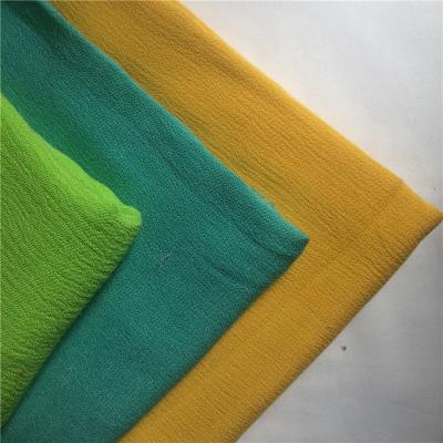 China Plain Ply Crepe Double Side Rayon Viscous Woven Textiles Fabric for sale