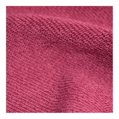 China Shrink-Resistant Plush Knit Cotton Terry Fleece Fabric Composition 95% Gray French Cotton 5% Spandex Content for sale