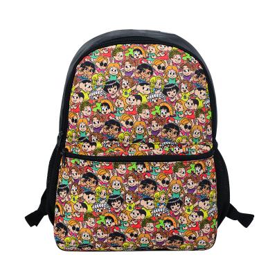 China Lightweight Ready To Ship Print Rolling Backpack Back To School Kid's Bag Student Stationery Bookbags for sale