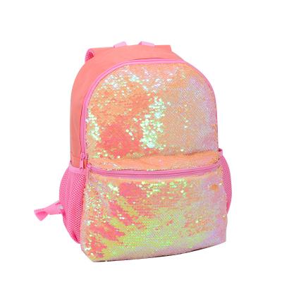 China Lightweight Reversible Sequin Backpack Kid School Bags Girl Backpack for sale