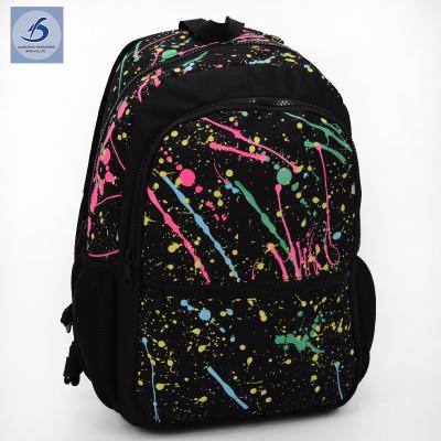 China The Other Backpack The Print Glow At Night College Student Bag Softback Rucksack Travel Backpacks for sale