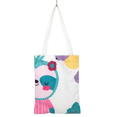 China Cute Photoprint shopping bag canvas cartoon shopping bags bookbags student bags for sale