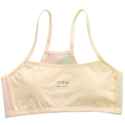 China High School Students 12-16 Years Old Breathable Bra Breathable Mesh Vest Kids Growth Children Girls Underwear for sale