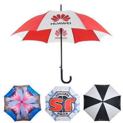 China Custom 23inch Digital Printing Unique Novelty Stick Men's Advertising Strong Unbreakable Customizable Minimum Pitch Straight Umbrella for sale