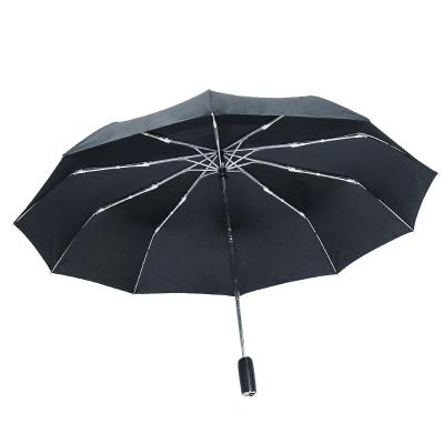 China Wholesale Price Black New Style Minimalist Travel Windproof Compact Umbrella Men Can Silkscreen Your Logo for sale