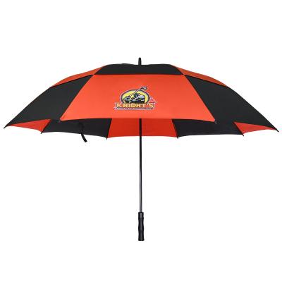 China Large Size Windproof Double Layer Golf Umbrellas With 68 Inch Logo Printing Large Size Double Layer Golf Windproof Promotional Umbrellas With Logo Prints for sale