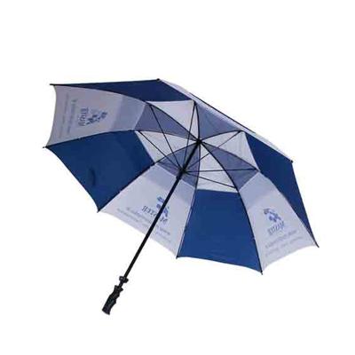 China Promotional Golf Umbrellas Minimalist Blue Oversized Double Umbrella Canopy For Events for sale