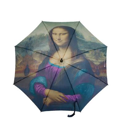 China Europe Custom All Over Digital Printing Long Fiberglass Windproof Umbrella for sale