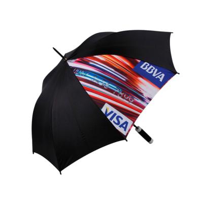 China All In 1 Classic Custom Logo Top Selling Umbrella Black Straight Umbrella for sale