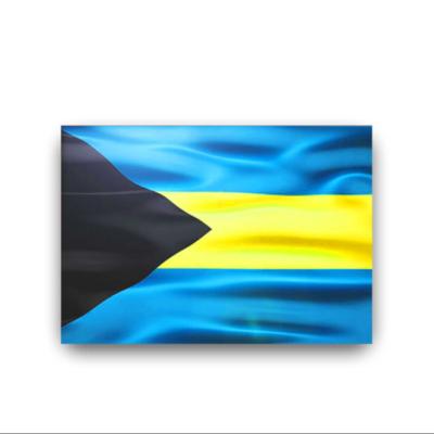 China Health Care Institutes Hanging All Country Bahamas Original Custom Digital Printing 96*144cm Large Bahamian Flag for sale