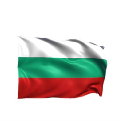 China Health Care Institute 96*144cm Bulgaria Indoor Outdoor Flag Sublimation Digital Logo Printing Polyester Fabric Custom Cheap Flag for sale