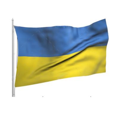 China Cheap Washable Ukrainian Flag 90*150cm 3*5ft Polyester Throw Printed Ukrainian Flag for sale