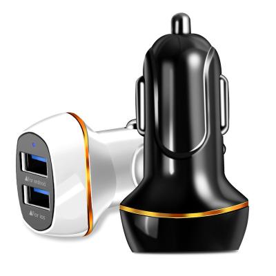 China Charging Charging 2021 New Arrivals 3.1a Smart Car Charger 2usb Plug 12-24V Mobile Phone Car Fast Charging Charger for sale