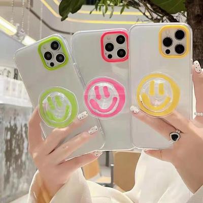 China New Cartoon Shockproof Transparent Drip Stand Mobile Phone Case Cover For iPhone12 iPhoneXS/11 Mobile Phone Case for sale