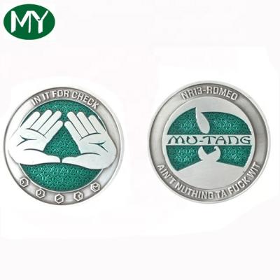 China Europe factory direct sales cheap custom silver souvenir metal coin for sale