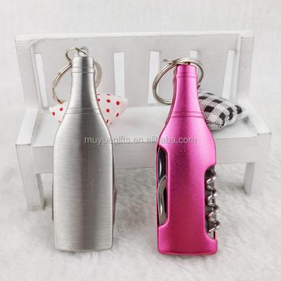 China Red Color Wholesale Universal Stainless Steel Corkscrew Viable Promotional Bulk Bottle Opener for sale