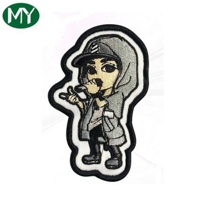 China lovely cute 3D little girl custom embroidery patch for sale