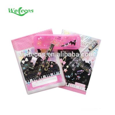 China Eco-friendly pink music stationery set for girls for sale