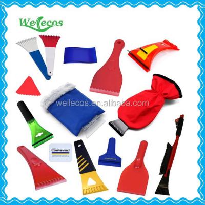 China Eco - Friendly PP+PS Promotional Plastic Ice Scraper With Glove for sale