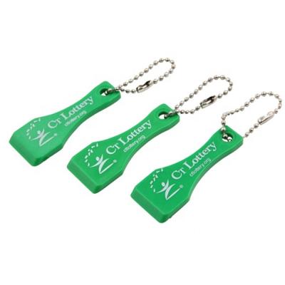 China Plastic Scratcher Plastic Lottery Ticket with Key Chain for sale