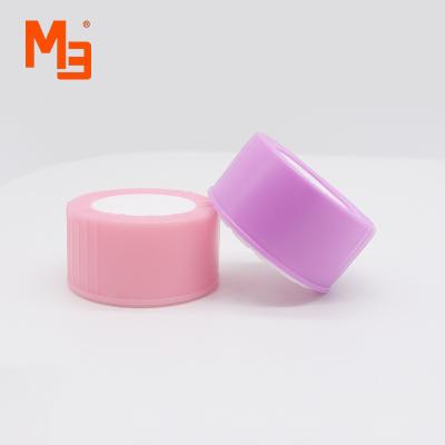 China Modern design pink wonderful hand feeling 38mm noise child protective cap medicine smooth unscrewing plastic cap for sale