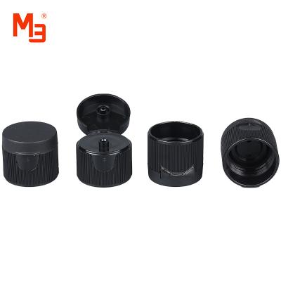 China Wonderful Hand Feeling Long Life Of Opening Cap And Closing Plastic Cap M24/410 Gasoline Waterline Pattern Flip Cap Newly Hot Selling Cosmetic Capsule for sale