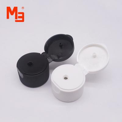 China Hand Feeling Top Cap Wonderful Long Life Of Opening Cap And Closing Wholesale Plastic Custom Transparent Flip Cap M28/410 for sale