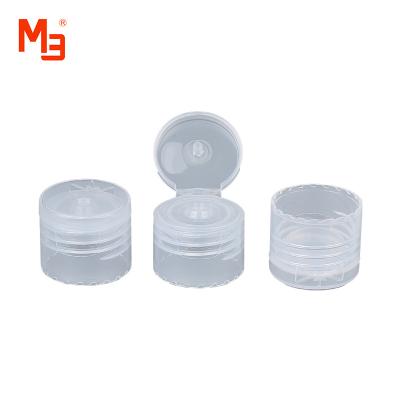 China M24/410 Non Refillable Plastic Plastic Flip Top Cap Bottle Cover Flat Roof Cosmetic Packaging for sale