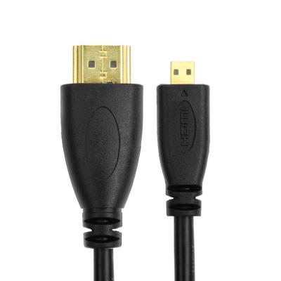 China Multimedia hdmi male to micro hdmi female cable with Ethernet for 1080P HDTV DV for sale