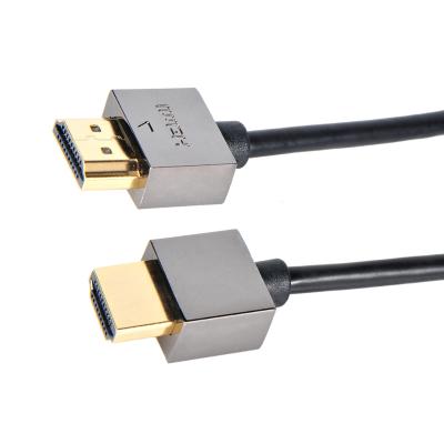 China Multimedia 1M/2M/3M Zinc Alloy HDTV FULL HD Ultra Slim HDMI Cable OD3.6mm V2.0 Support 4K TV Cable for sale