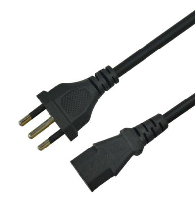 China Italy Plug Electric Power Cable Computer Cable 3pin AC Power Cords Round for sale