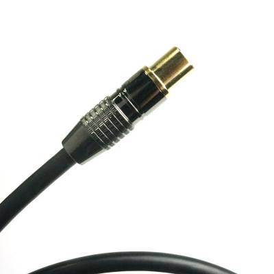 China Multimedia Black RG6 RG11 RG59 RG58 RF Antenna Male F Connector To F Plug Male TV Satellite Jumper Coaxial Cable 2m for sale