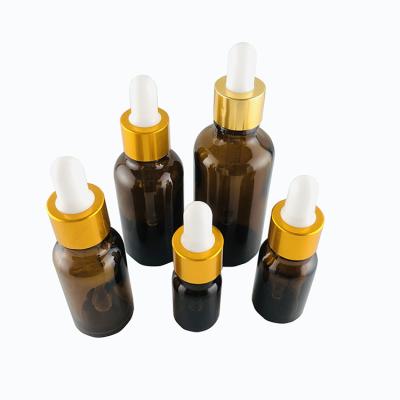 China Personal Care China Factory 10ml 30ml 50ml Amber Essential Oil Glass Dropper Bottles for sale