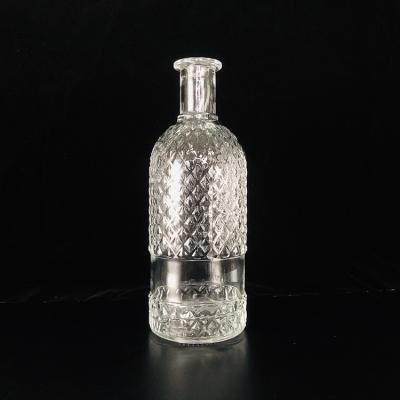 China China Glass Liquor Bottle 750ml Empty Whiskey Rum Liquor Bottles For Spirit for sale