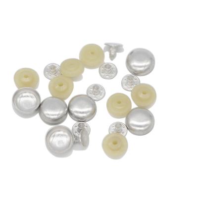 China Viable Customizable Aluminum Ball Top Button Long Cap Feet Hat Cap Button for sale