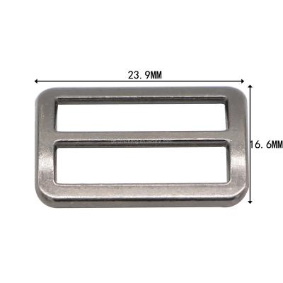 China For Baseball Cap Strap Metal Tri Glide Slider Ladder Lock / Adjustable Buckle For Baseball Cap Strap for sale