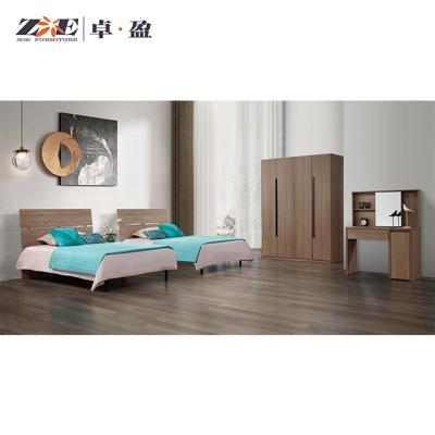 China Africa Home Furniture Modern Design Simple Cooling Wooden Bedroom Furniture Set for sale