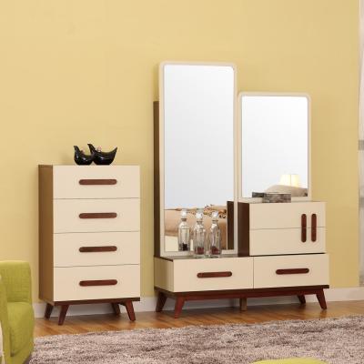 China Modern melamine ware wall mirror with cabinet /modern dresser table for sale